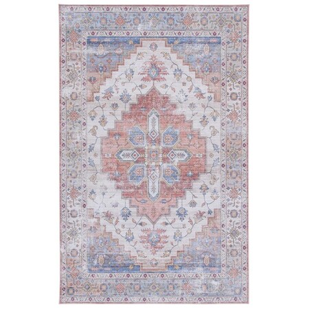 Safavieh 6 x 9 ft. Tucson Southwestern Rectangle Power Loomed Rug Beige & Blue TSN109B-6